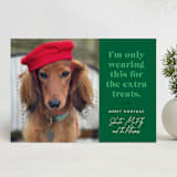 "For the Treats" - Holiday Cards in Emerald by 2birdstone - Front