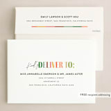 "Colorful Sentiment" - Holiday Cards in Papaya by Lisa McLean - FREE Recipient Addressing