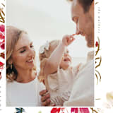 "Holiday Meadow" - Holiday Cards in Carnation by Grace Kreinbrink - Detail