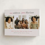 "new address" - Holiday Cards in Taupe by Sara Hicks Malone - Folded Card