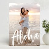 "Aloha" - Holiday Cards in Frost by Pine Street Creative - Front