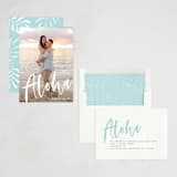 "Aloha" - Holiday Cards in Frost by Pine Street Creative - Assembled
