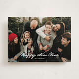 "Merriest Wishes" - Holiday Cards in Snow by Ashley Iwafuchi - Front