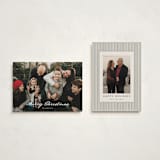 "Merriest Wishes" - Holiday Cards in Snow by Ashley Iwafuchi - Photo Orientation Options