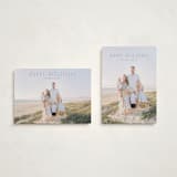 "Seabreeze" - Holiday Cards in Powder Blue by Erin L. Wilson - Photo Orientation Options