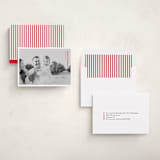 "Modern Postcard" - Holiday Cards in Berry by Wendy Chung - Assembled