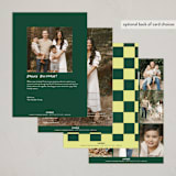 "peace out" - Holiday Cards in Limeade by Ekko Studio - Back of Card Options