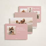 "Mina" - Holiday Cards in Berry by Pati Cascino - Back of Card Options