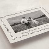 "Wavy Vintage" - Holiday Cards in Eggnog by Brianne Larsen - Detail