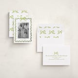 "watercolor ribbon frame" - Holiday Cards in Sage by Cass Loh - Assembled