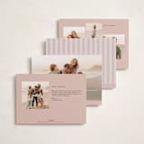 "Simple Scalloped Edge" - Holiday Cards in Berry by Kelly Schmidt - Back of Card Options