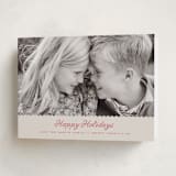 "Simple Scalloped Edge" - Holiday Cards in Berry by Kelly Schmidt - Folded Card