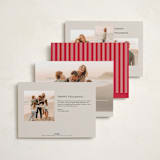 "Wicker" - Holiday Cards in Eggnog by Amy Kross - Back of Card Options