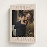 "Glam Greeting" - Holiday Cards in Eggnog by Ekko Studio - Folded Card