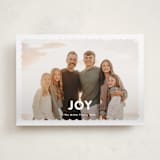 "Joy Scallop" - Holiday Cards in Snow by Stephanie Hawkes - Front