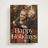 "Big Holiday serif" - Holiday Cards in Snow by Jackie Crawford - Front