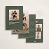 "Big Holiday serif" - Holiday Cards in Snow by Jackie Crawford - Back of Card Options