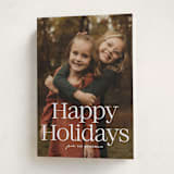 "Big Holiday serif" - Holiday Cards in Snow by Jackie Crawford - Folded Card