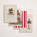 "Scripted Note" - Holiday Cards in Champagne by Baumbirdy - Back of Card Options