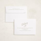 "Scripted Note" - Holiday Cards in Champagne by Baumbirdy - FREE Recipient Addressing