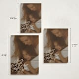 "Scripted Note" - Holiday Cards in Champagne by Baumbirdy - Formats Available