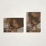 "Scripted Note" - Holiday Cards in Champagne by Baumbirdy - Photo Orientation Options