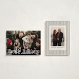 "Outline" - Holiday Cards in Starlight by Jessie Steury - Photo Orientation Options