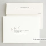 "Modern Script" - Holiday Cards in Taupe by Katy Shen - FREE Recipient Addressing