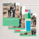 "Spectrum Merry" - Holiday Cards in Wintermint by Meg Gleason - Back of Card Options