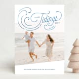 "Holiday Tides" - Holiday Cards in Azul by Paige Rothhaar - Front