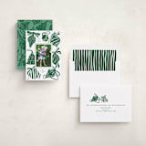 "Bauble & Bow" - Holiday Cards in Fir by Corinne Malesic - Assembled