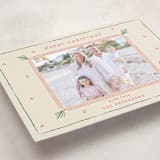 "Holly Tidings" - Holiday Cards in Holly by Sarah Rosenthal - Detail