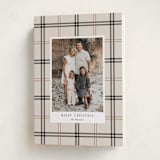"Window Pane" - Holiday Cards in Vanilla by Cindy Reynolds - Folded Card