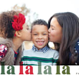 "Falalala" - Holiday Cards in Holly Berries by Carolyn Nicks - Detail