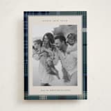 "Antiqued Plaid" - Holiday Cards in Sea by Makewells - Front