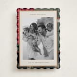 "Antiqued Plaid" - Holiday Cards in Rustic by Makewells - Front