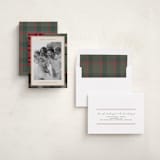 "Antiqued Plaid" - Holiday Cards in Rustic by Makewells - Assembled