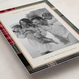"Antiqued Plaid" - Holiday Cards in Rustic by Makewells - Detail
