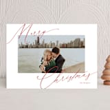 "Scripted Greeting" - Holiday Cards in Holly by Kasia Labocki - Front