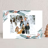 "Wintery Eucalyptus" - Holiday Cards in Snow by Angel Walker - Front