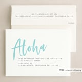 "Aloha" - Holiday Cards in Frost by Pine Street Creative - FREE Recipient Addressing