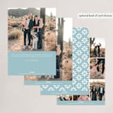 "CHIC MINIMAL" - Holiday Cards in Glacier by Melanie Kosuge - Back of Card Options