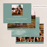 "our name" - Holiday Cards in Snowfall by Leah Ragain - Back of Card Options