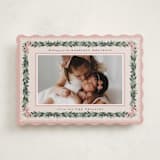 "Sugarpine" - Holiday Cards in Blush by Itsy Belle Studio - Front
