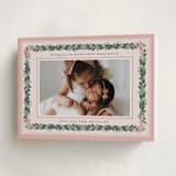 "Sugarpine" - Holiday Cards in Blush by Itsy Belle Studio - Folded Card