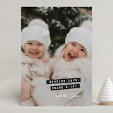 "Throwback" - Holiday Cards in Raven by Sara Hicks Malone - Front