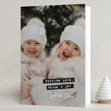 "Throwback" - Holiday Cards in Raven by Sara Hicks Malone - Folded Card
