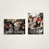 "Outline" - Holiday Cards in Starlight by Jessie Steury - Photo Orientation Options