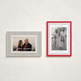 "Vintage Vine" - Holiday Cards in Holly Berry by Susan Moyal - Photo Orientation Options