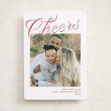 "Grosgrain Ribbon" - Holiday Cards in Gumdrop by Megan Davis - Front